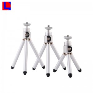 Draag eenvoudig een prachtig draagbaar, telescopisch aluminium JK-statief met hoge kwaliteit voor camera en telefoon