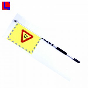 Gemakkelijk carry hot selling veiligheid aluminium waarschuwingsvlag
