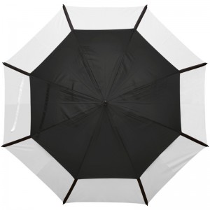 Groot formaat 62 inch dubbele canpoy winddichte golfparaplu met gaten