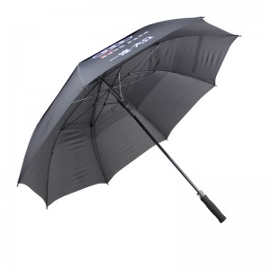 Subway promotionele winddichte outdoor dubbellaags golfparaplu
