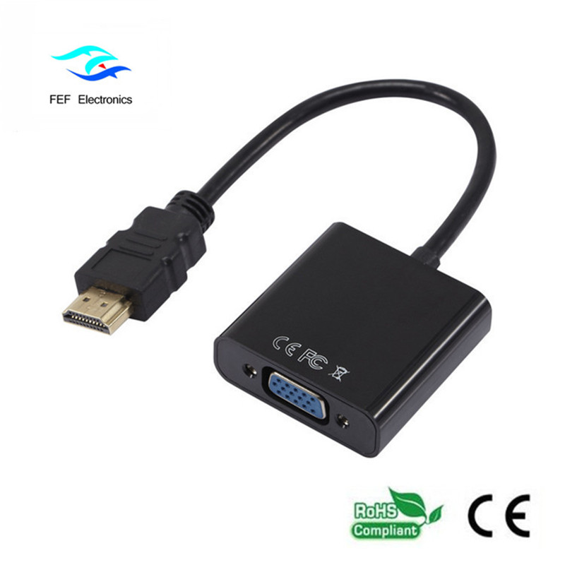 hdmi mannelijk naar vga vrouwelijk converter Code: FEF-HIC-001