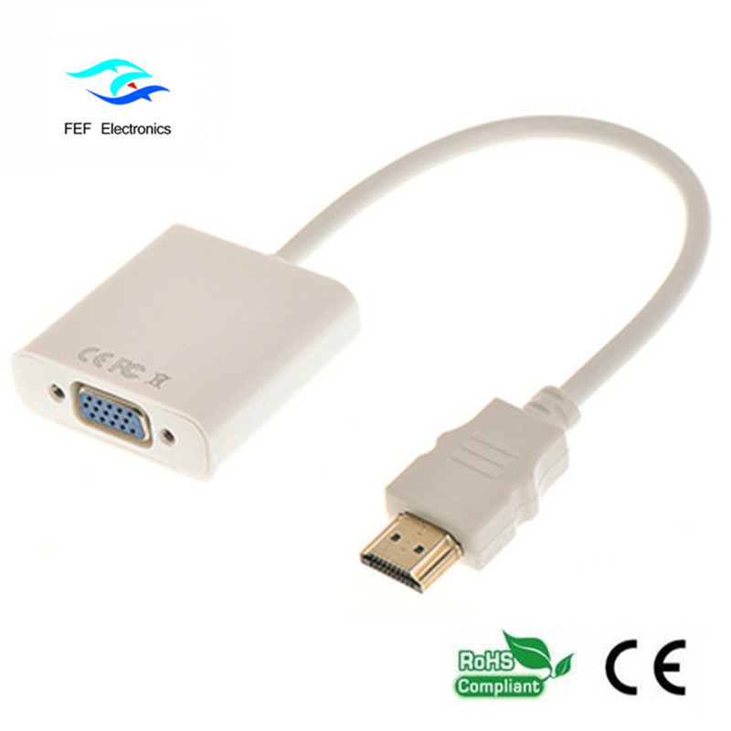 hdmi mannelijk naar vga vrouwelijk converter Code: FEF-HIC-001