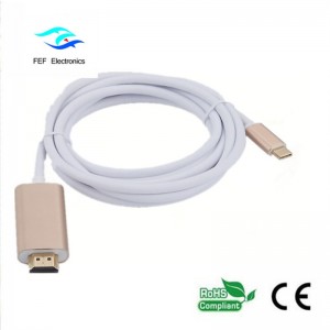 USB Type c naar HDMI male converter ABS shell Code: FEF-USBIC-013