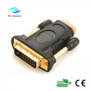 HDMI female naar DVI 24 + 1 male adapter Male to Female Converter Code: FEF-HD-006