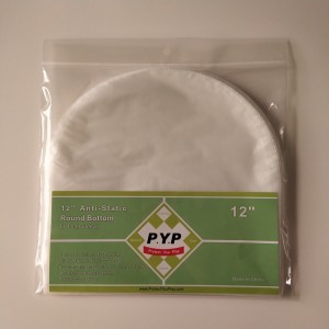 12 Anti-statische LP vinyl binnenhoes met ronde bodem
