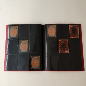 9-Pocket Red Gaming Card Collectors Portfolio's Albums Binders voor standaardkaarten