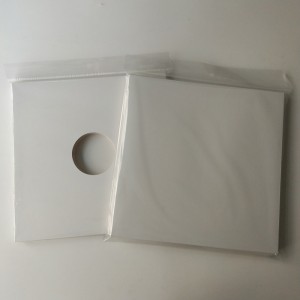 12 Witte kleuren karton LP / Record Cover Geen gat