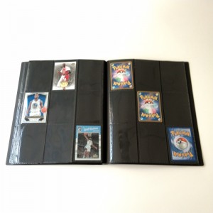 9-Pocket Poly Black Collector Card Binder Albums voor MTG / YGO / Sport Cards