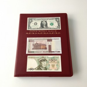Rode valuta opslag Binder Album Collector
