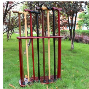 Gift handgemaakte houten blik wandelstok voor ouder