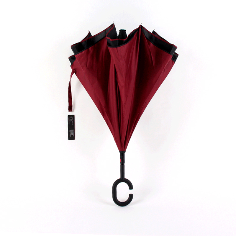 23inch paraplu ondersteboven rechte paraplu met omgekeerde sluiten