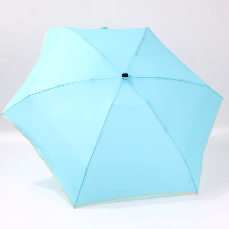 blauwe mini paraplu voor tas
