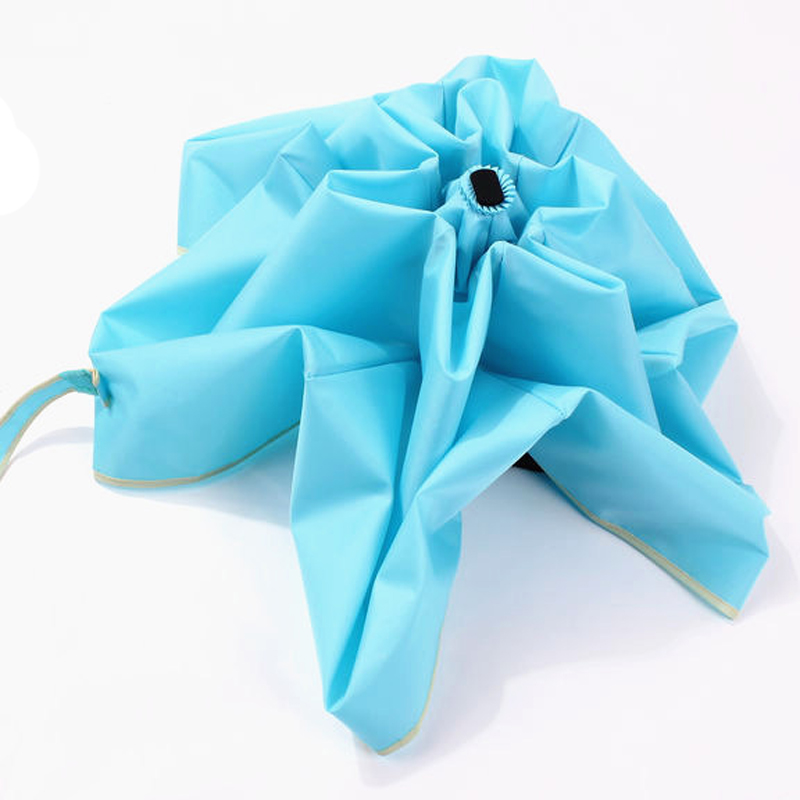 blauwe mini paraplu voor tas