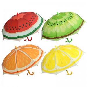 Fruitparaplu met automatisch open functieparaplu met logo