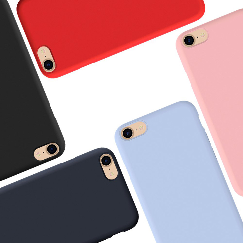 TPU Soft siliconen telefoonhoesje voor iPhone X 8 plus 7 plus 6 6s Bescherm uw telefoon