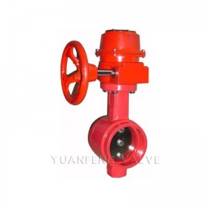 Gegroefde vlinderklep