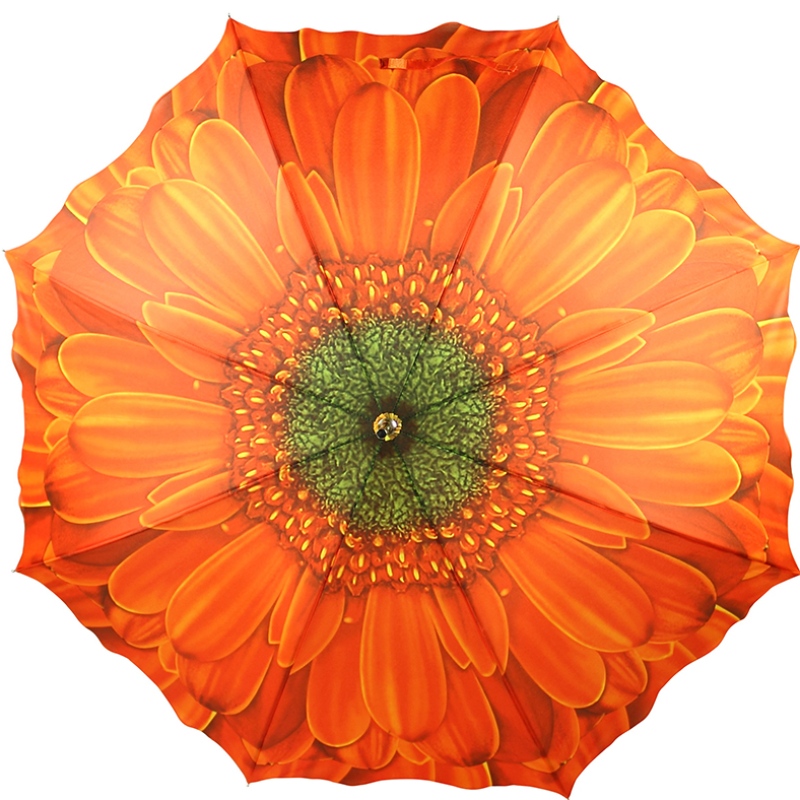 2019 23-inch bedrijfsgeschenken, cutom design bloemvorm striaght paraplu