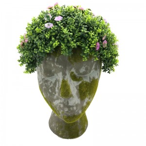 Kunstmatige hoofd Gezicht Planter Home Office Deciration Succulent Cactus Plant