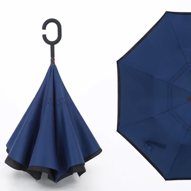 Op maat gemaakte fabrikanten paraplu met handmatig open functie omgekeerde paraplu