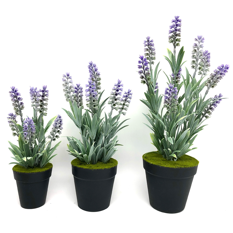 Kunstmatige plastic potplant Home Decor Lavendel Bloemen Regelingen Tafelbladdecoratie