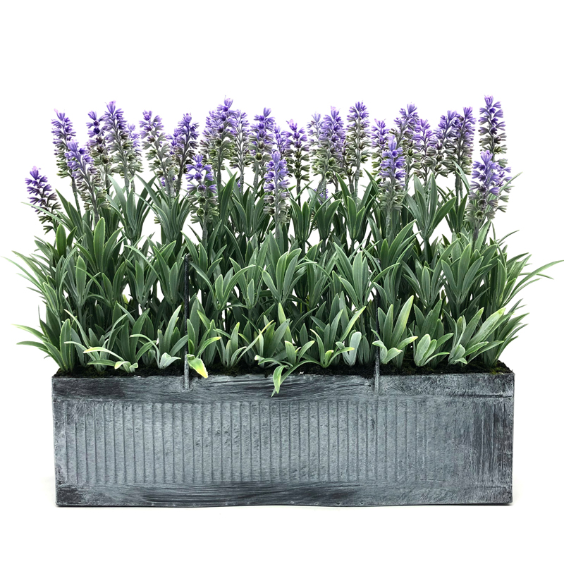 Kunstmatige metalen potplant Home Decor Lavendel Bloemen Arrangementen Tafelbladdecoratie