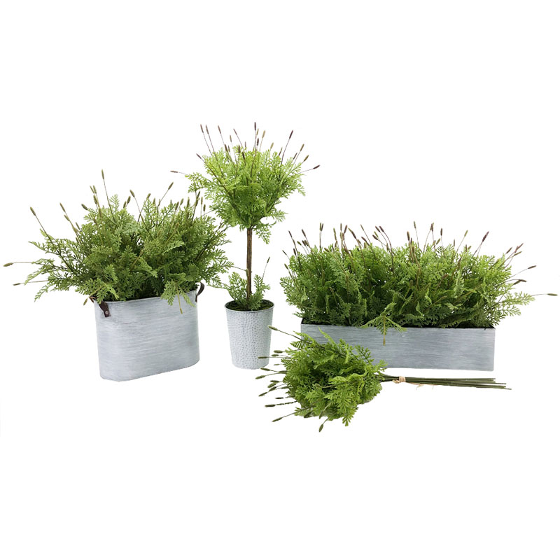 Kunstmatige realistische lavendel zaailingen groene boom Plant Home Decor tuin