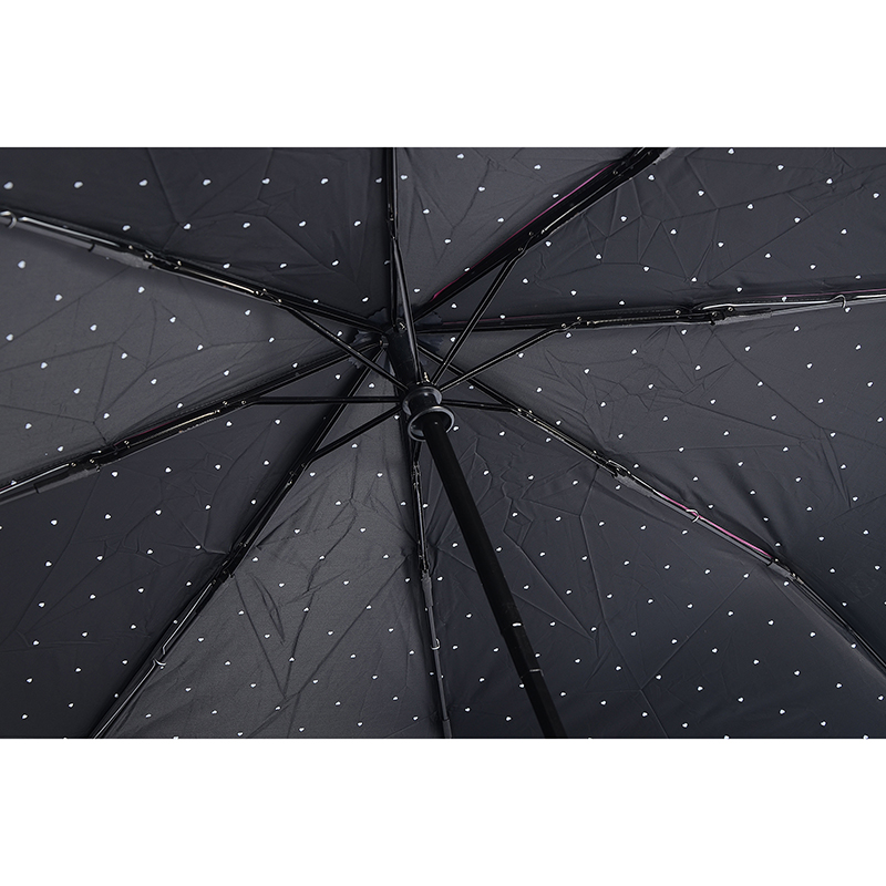 Kleur Groene UV-coating stoffen paraplu met 3-voudige automatische paraplu met open functie