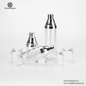 HXL328A Lege acryl airless crème en lotionfles cosmetische verpakking verpakking voor huidverzorging