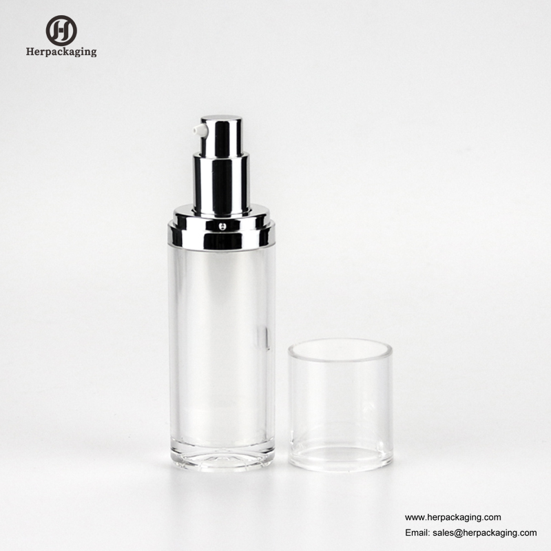 HXL412 Lege acryl airless crème en lotionfles cosmetische verpakking verpakking voor huidverzorging