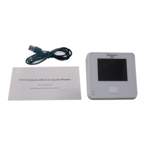 Dienmern DM103 Luchtkwaliteitsdetector Voor PM2.5 + HCHO + TVOC + AQI + PM1.0 + PM10