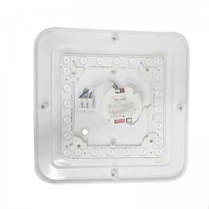 Auto dimbare houdbaarheid daglicht vierkante detectie 3 jaar garantie rond plafondlicht met microgolfsensor