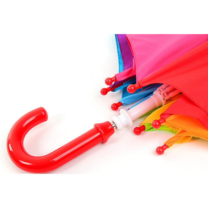 kinderen rechte paraplu auto open functie regenboog stof kleurrijk