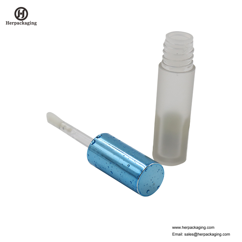 HCL307 Doorzichtige plastic lege lipglossbuizen voor cosmetische kleurproducten geflockte lipglossapplicators