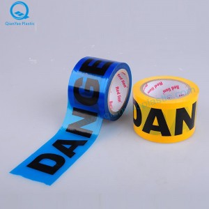 Rood / geel / blauw GEVAAR Barricade tape, groen GEVAAR Barrière tape