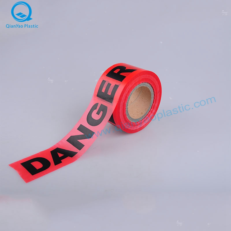 HDPE rood / wit waarschuwingstape fabriek; HDPE gele Caution Tape-fabriek; HDPE Rood GEVAAR Tape-fabriek
