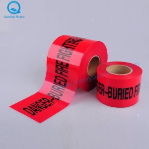 GAS ondergrondse waarschuwingstape; ELEKTRICITEIT Ondergrondse waarschuwingstape; BRAND Ondergrondse waarschuwingstape