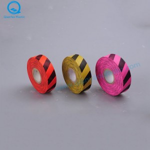 Plakband met PVC-streepjesonderzoek