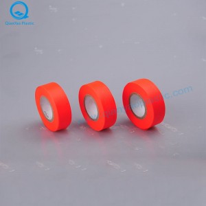 1-3 / 16'X150 '/ 300' Canada Oranje / roze PVC niet-reliëf markeertape