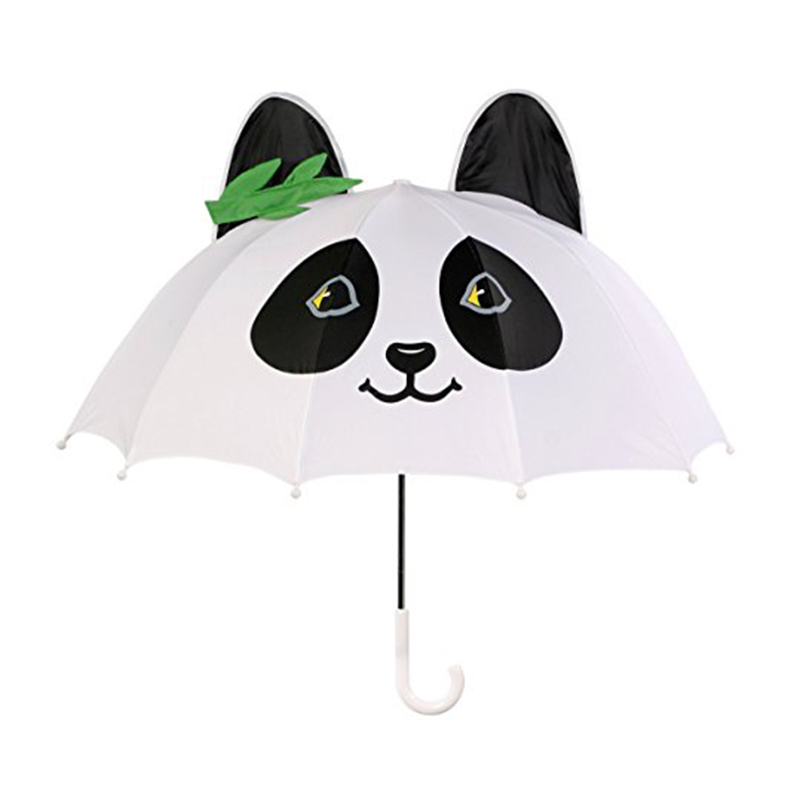 17 inch veilige pongee stof auto open kleine kinderen gunstige panda geschenk paraplu gemakkelijk mee te nemen