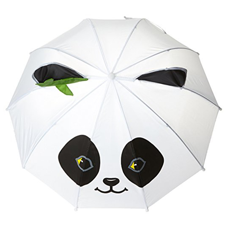 17 inch veilige pongee stof auto open kleine kinderen gunstige panda geschenk paraplu gemakkelijk mee te nemen