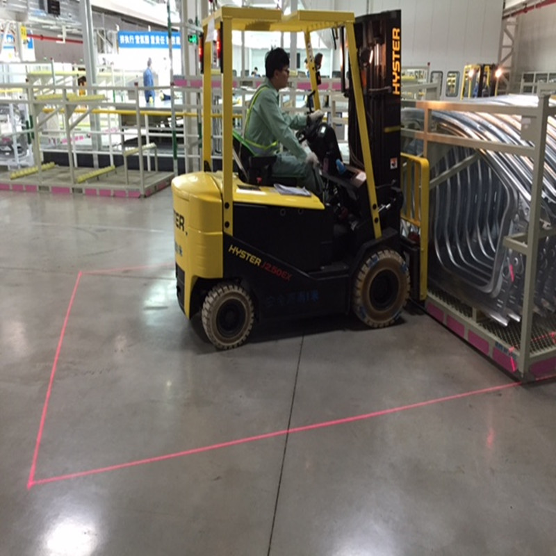 Forklift Safety Light Rood of groen laser vorkheftrucklicht