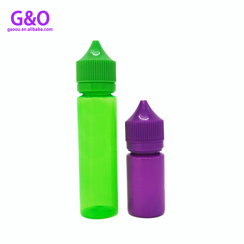 groen paars 30ml mollige e vloeibare fles 60ml gorilla e sapfles 1oz plastic druppelaarflessen 2oz mollige vape dropflessen