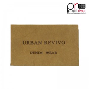 lederen mode kleurrijke groot aantal hangtag sticker