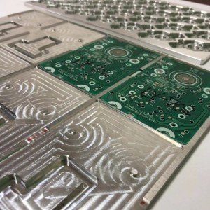 Aluminium CNC-bewerkingscentrum Onderdelen Elektronische printplaat Drukarmatuur