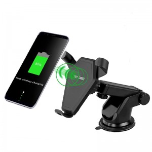 Nieuwste ontwerp Snelle autolader 2019 Draadloze autotelefoonlader Zwaartekracht inductie telefoonhouder aanpasbaar met alle QI-apparaten