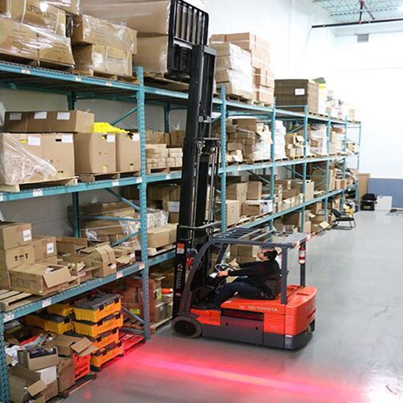 1500 lumen vorkheftruck LED rood zonelicht voor magazijn