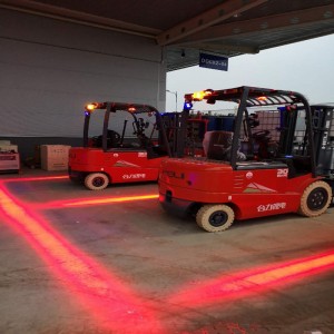 1500 lumen vorkheftruck LED rood zonelicht voor magazijn