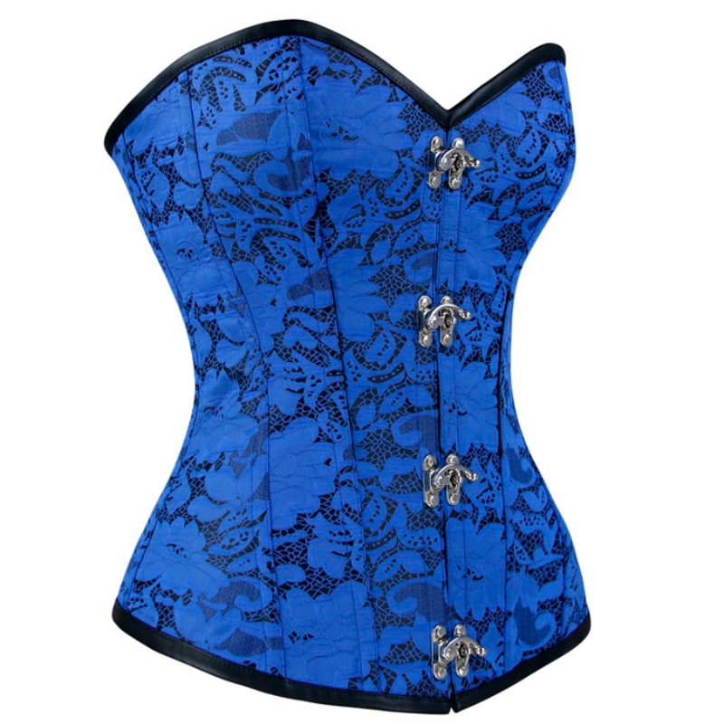 Sexy Gothic Bloemenbrokaat Strapless Staal Bot Bodyshaper Taille Cincher Corset N19020