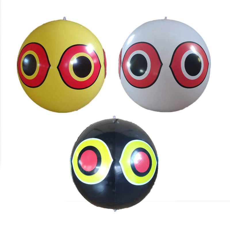 Visual Bird Repellers Opblaasbare Scare Eye Balloons Pest Controller Snelle en effectieve visuele afschrikwekkende Farm Orchard Protector