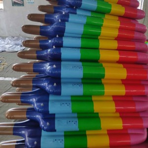 Opblaasbare regenboog popsicle zwembad float / pool lounge